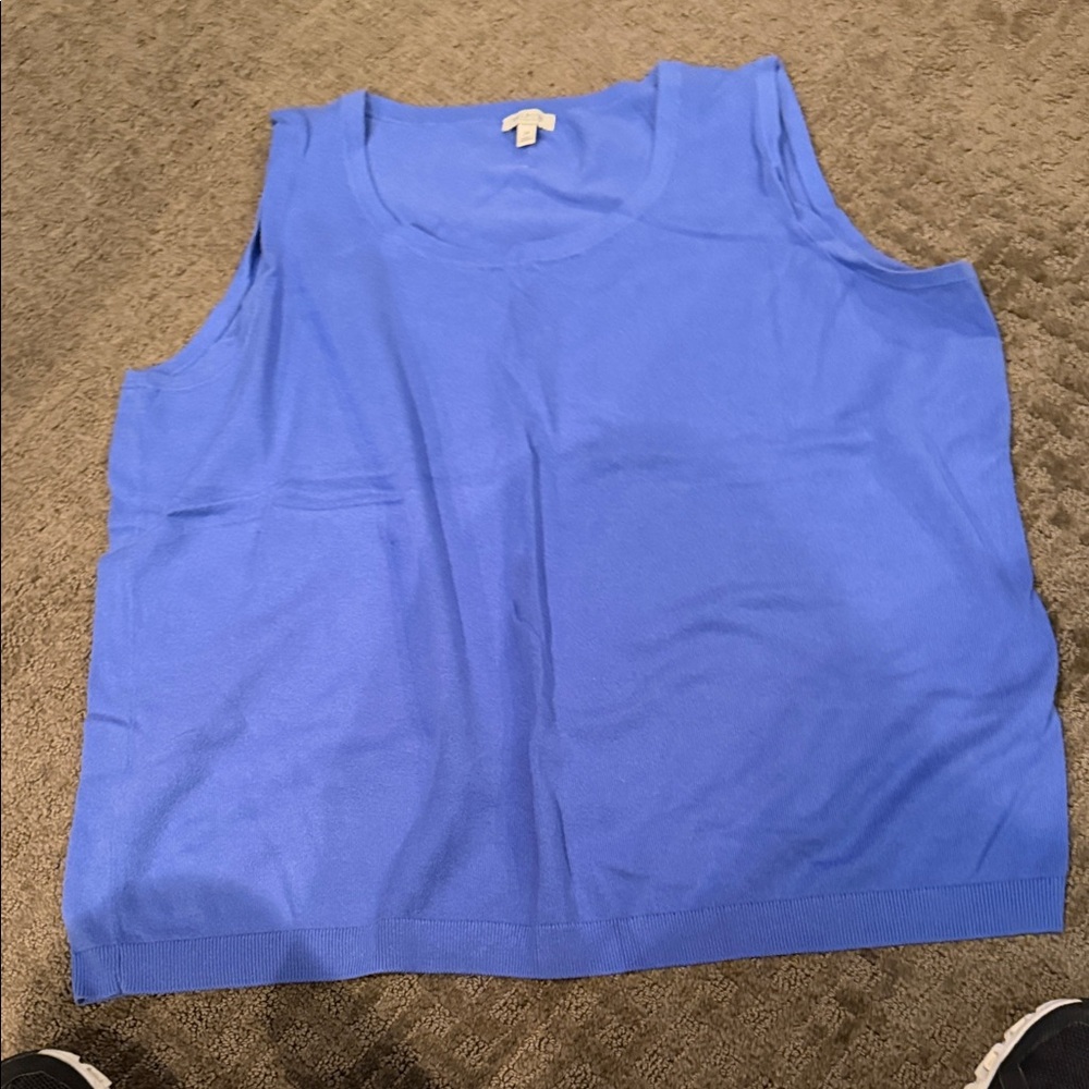 Talbots Vibrant Blue Knit Top